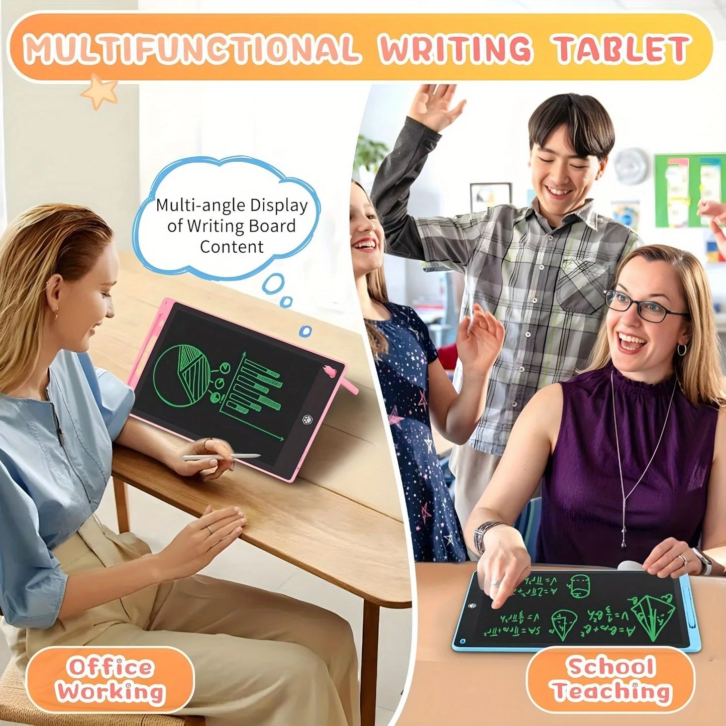 Educational writing and drawing tablet