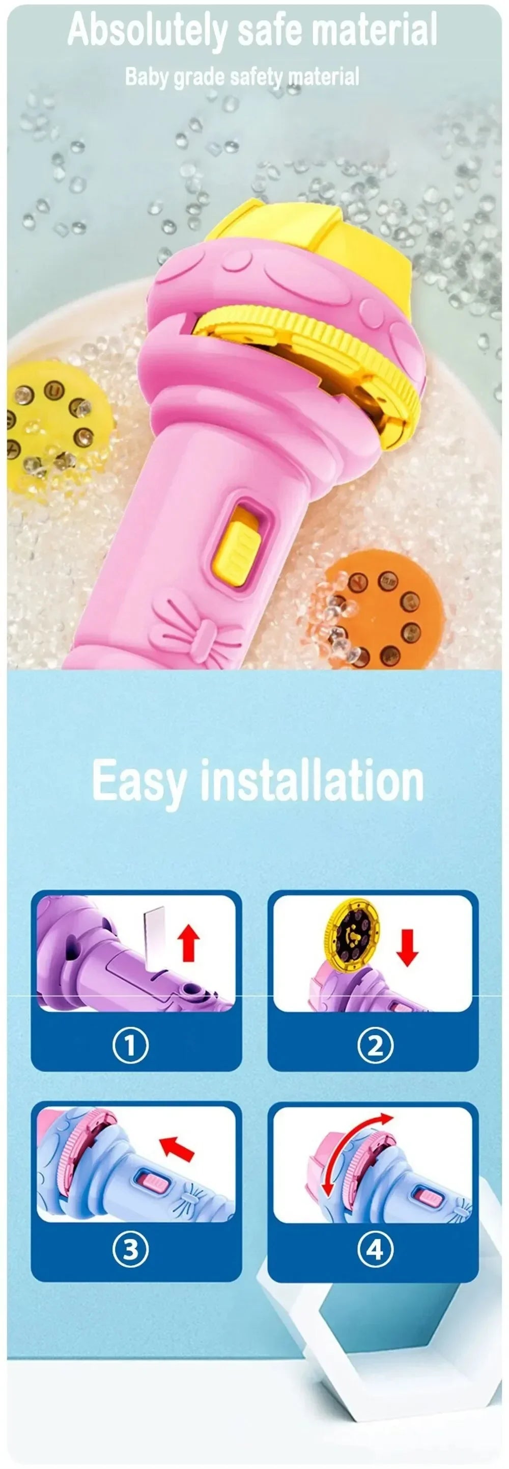 Children Flashlight Projector toy