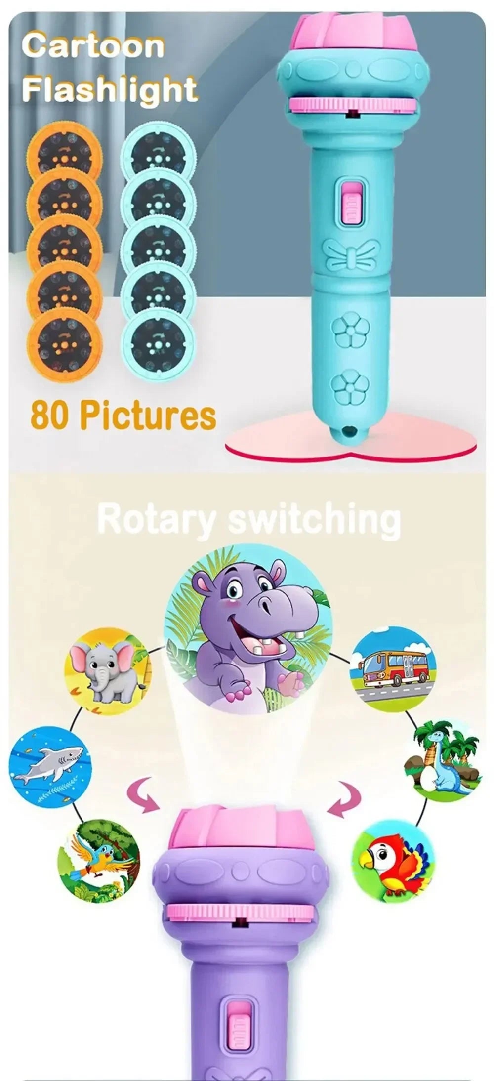 Children Flashlight Projector toy